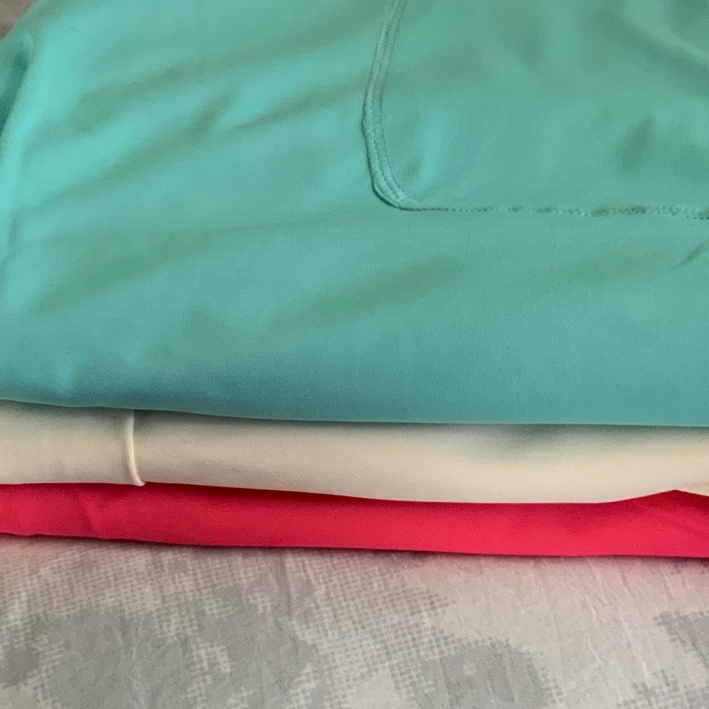 Women's Active Shorts - Pink, Blue, and Cream - Picture 10 of 10
